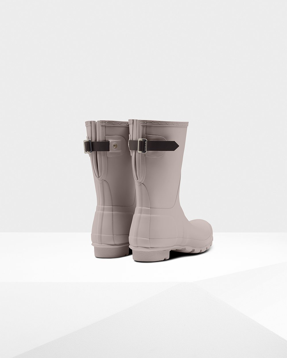 Hunter Original Back Adjustable Short Rain Boots - Sale Online Womens Grey - VMYATD483